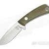 Tom Krein Custom TK-4 Drop Point Hunter Green Micarta Satin D2 Fixed Blade