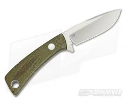 Tom Krein Custom TK-4 Drop Point Hunter Green Micarta Satin D2 Fixed Blade -Camping Knives best sale 3893 3