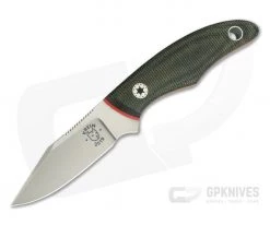 Tom Krein Custom Cayenne Green Canvas Micarta Red Liners CTS-XHP EDC Fixed Blade 3933