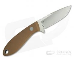 Tom Krein Custom TK-3 Whitetail Hunter Blasted Tan G10 Satin D2 Fixed Blade -Camping Knives best sale 3937 3