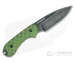 Bradford Guardian3 False Edge GPK Exclusive Nimbus Rex 45 Toxic Green/Black G10 Fixed Blade -Camping Knives best sale 3fe 010n rex45 3