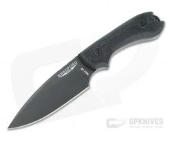 Bradford Guardian3 False Edge GPK Exclusive Black DLC Rex 45 3D Black Micarta Fixed Blade