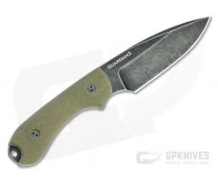 Bradford Guardian3 False Edge GPK Exclusive Nimbus Rex 45 3D Green Micarta Fixed Blade -Camping Knives best sale 3fe 102n rex45 3