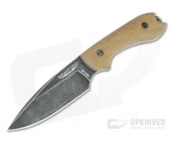 Bradford Guardian3 False Edge GPK Exclusive Nimbus Rex 45 3D Natural Micarta Fixed Blade