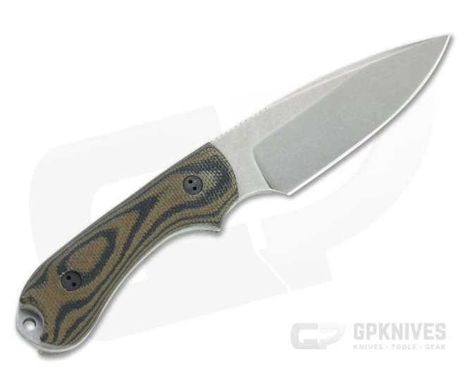 Bradford Guardian3 False Edge GPK Exclusive Stonewashed Rex 45 3D Camo Micarta Fixed Blade 3 Bradford Guardian3 False Edge GPK Exclusive Stonewashed Rex 45 3D Camo Micarta Fixed Blade - Image 3