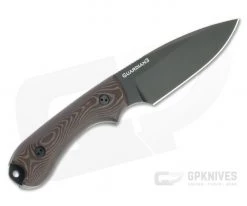 Bradford Guardian3 False Edge GPK Exclusive Black DLC Rex 45 3D Chocolate/Red Richlite Fixed Blade -Camping Knives best sale 3fe 117b rex45 3