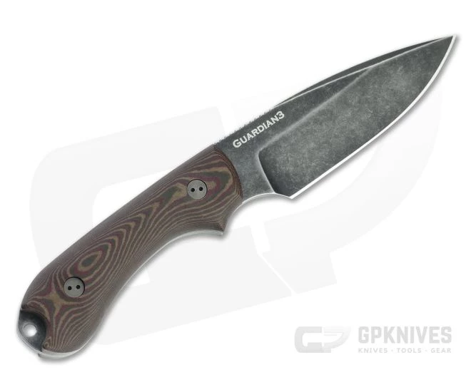 Bradford Guardian3 False Edge GPK Exclusive Nimbus Rex 45 3D Chocolate/Red Richlite Fixed Blade 3 Bradford Guardian3 False Edge GPK Exclusive Nimbus Rex 45 3D Chocolate/Red Richlite Fixed Blade - Image 3