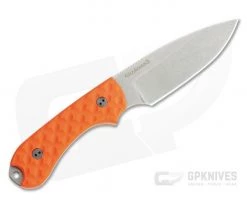 Bradford Guardian3 Sabre Ground Stonewashed M390 Orange G10 Fixed Blade -Camping Knives best sale 3s 005 m390 3
