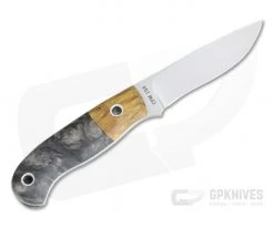 Mike Irie Model 110 Satin CPM-154 Maple Bolstered Buckeye Burl Wood 4045 -Camping Knives best sale 4045 3