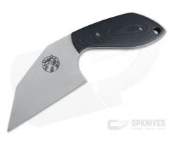 Trash Panda Knives F Off Stonewashed CPM-3V Chisel Ground Fixed Blade Black G10 4056