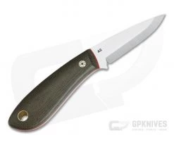 Tom Krein Custom Bushcraft Whittler Green Canvas Micarta A2 Outdoor Fixed Blade -Camping Knives best sale 4161 3