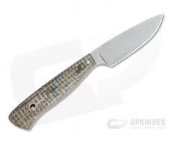 Camerer Knives Workman Drop Point Elmax Light Burlap Micarta Fixed Blade -Camping Knives best sale 4168 3