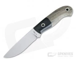 Mike Irie Model 110 Satin CPM-154 Black Linen Micarta Bolstered Stabilized Maple 4175