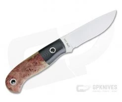 Mike Irie Model 110 Satin CPM-154 Black Linen Micarta Bolstered Stabilized Maple 4176 -Camping Knives best sale 4176 3