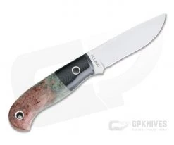 Mike Irie Model 110 Satin CPM-154 Black Linen Micarta Bolstered Stabilized Maple 4177 -Camping Knives best sale 4177 3
