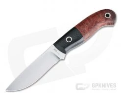 Mike Irie Model 110 Satin CPM-154 Black Linen Micarta Bolstered Stabilized Maple 4182