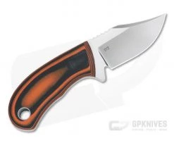 Tom Krein Custom Pocket Hunter Blasted Orange/Black G10 Satin D2 Clip Point Fixed Blade 4214 5 Tom Krein Custom Pocket Hunter Blasted Orange/Black G10 Satin D2 Clip Point Fixed Blade 4214 -Camping Knives best sale 4214 3