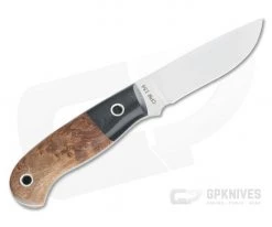 Mike Irie Model 110 Drop Point CPM-154 Micarta Bolstered Stabilized Dyed Maple Burl 4271 -Camping Knives best sale 4271 3