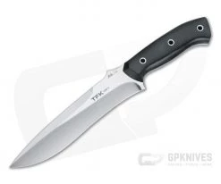 Mike Irie TFK Tactical Field Knife Black Canvas Micarta Satin S30V Fixed Blade 4283