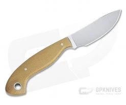 Camerer Knives Custom Little "B" Drop Point Forged W2 Aged Canvas Micarta Fixed Blade 4345 -Camping Knives best sale 4345 3