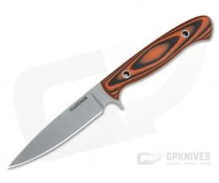 Camerer Knives Custom Small Game Getter Elmax Orange/Black G10 Fixed Blade 4372