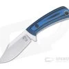 Tom Krein Custom TK-4 Mini-Bowie Blasted Blue/Black G10 Satin Nitro-V Fixed Blade 4400