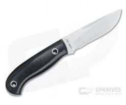 Mike Irie Model 110 Spear Point CPM-154 Black Linen Micarta Fixed Blade 4430 -Camping Knives best sale 4430 3 2