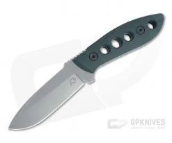 Tom Krein K9 Model 6 Drop Point Stonewashed D2 Blasted Forest Green G10 Fixed Blade 4474