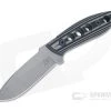 Tom Krein K9 Model 6 Drop Point Stonewashed D2 Blasted Gray/Black G10 Fixed Blade 4572
