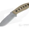 Tom Krein K9 Model 6 Drop Point Stonewashed D2 Blasted Tan G10 Fixed Blade 4573