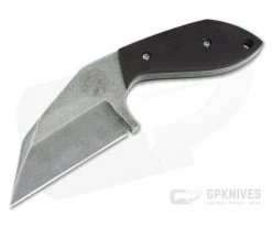 Trash Panda Knives F Off Stonewashed CPM-3V Red Micarta Fixed Blade Knife 4655