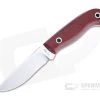Mike Irie Model 110 Drop Point CPM-154 Red Burlap Micarta Fixed Blade 4742