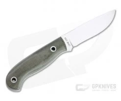 Mike Irie Model 110 Drop Point CPM-154 Green Canvas Micarta Fixed Blade 4744 -Camping Knives best sale 4744 3
