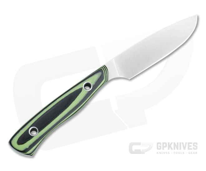 Camerer Knives Workman Drop Point Elmax Green and Black G10 Custom Fixed Blade 4760 3 Camerer Knives Workman Drop Point Elmax Green and Black G10 Custom Fixed Blade 4760 - Image 3