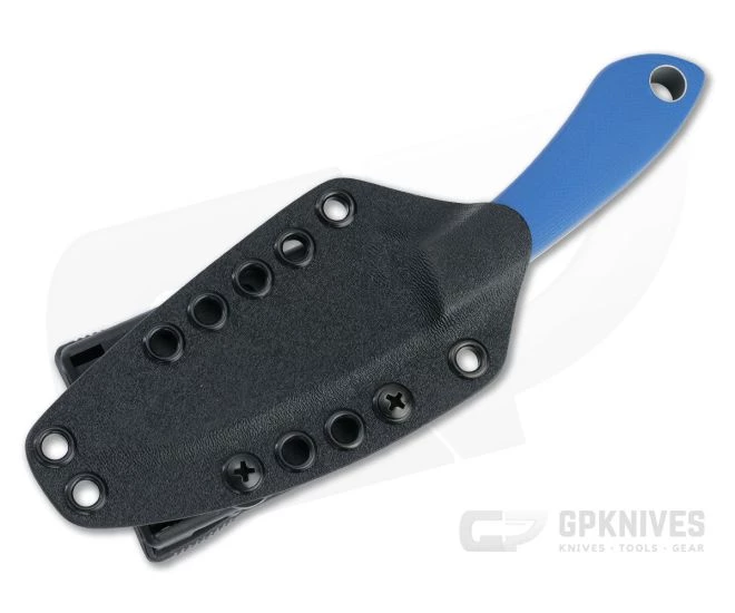 Tom Krein Custom TK-11 Wharncliffe Acid Washed S35VN Blasted Blue G10 Fixed Blade 2 Tom Krein Custom TK-11 Wharncliffe Acid Washed S35VN Blasted Blue G10 Fixed Blade - Image 2