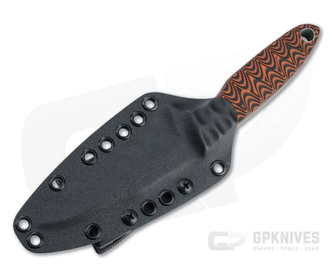 Tom Krein Custom TK-8 Defender Acid Washed Nitro-V Anso Milled Pumpkin G10 Fixed Blade 2 Tom Krein Custom TK-8 Defender Acid Washed Nitro-V Anso Milled Pumpkin G10 Fixed Blade - Image 2