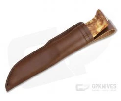 Helle Knives Fjellkniven 12C27 Curly Birch Fixed Blade Knife -Camping Knives best sale 4 2