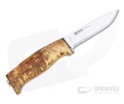 Helle Knives Fjellkniven 12C27 Curly Birch Fixed Blade Knife -Camping Knives best sale 4 3