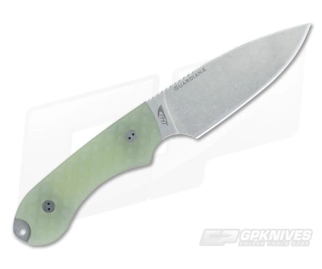 Bradford Knives Guardian4 PHT Flat Grind Ghost G10 Stonewash 3V 3 Bradford Knives Guardian4 PHT Flat Grind Ghost G10 Stonewash 3V - Image 3