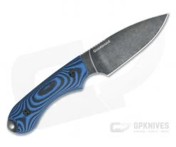 Bradford Knives Guardian4 Full Flat Grind 3D Blue/Black G10 Nimbus 3V Fixed Blade Knife -Camping Knives best sale 4fh 113n 3v 3 2