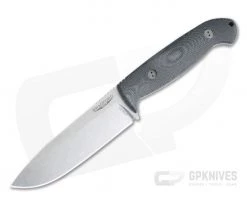 Bradford Knives Guardian5.5 3D Black Micarta Sabre Grind Stonewash 3V