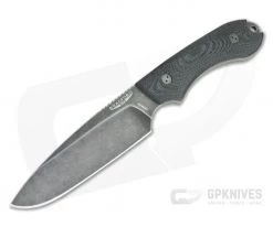 Bradford Guardian5 Sabre Ground Nimbus 3V 3D Black Canvas Micarta Fixed Blade