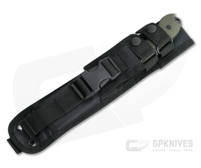 Bradford Guardian5 Sabre Ground DLC 3V 3D OD Green Canvas Micarta Fixed Blade 2 Bradford Guardian5 Sabre Ground DLC 3V 3D OD Green Canvas Micarta Fixed Blade - Image 2