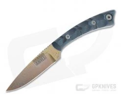 Dawson Knives Angler Arizona Copper 3V Blue/Black G10 Fixed Blade