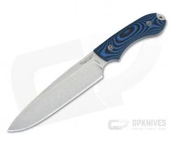Bradford Knives Guardian6 Sabre Stonewashed 3V 3D Blue/Black G10