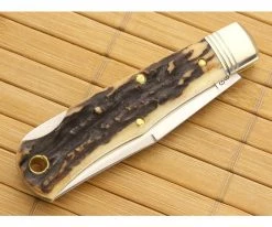 Northfield #83LB Clip Pt Tascosa Natural Stag Serialized -Camping Knives best sale 831115lb ns s 2