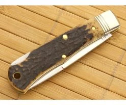 Northfield #83LB Drop Pt Tascosa Natural Stag Serialized -Camping Knives best sale 835115lb ns s 2