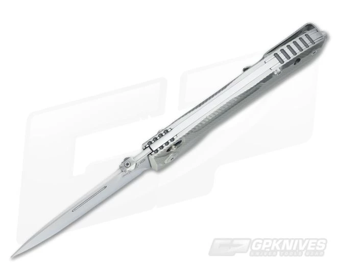 LionSteel Big Daghetta Titanium with Satin D2 8710 GY 3 LionSteel Big Daghetta Titanium with Satin D2 8710 GY - Image 3