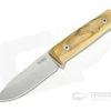 LionSteel B40 Bushcraft Olive Wood Sleipner Steel Fixed Blade