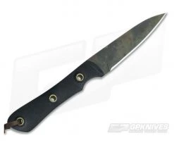 Smith & Sons Bandit Original Patina CPM D2 Black Micarta Compact Fixed Blade -Camping Knives best sale bd bm op 3
